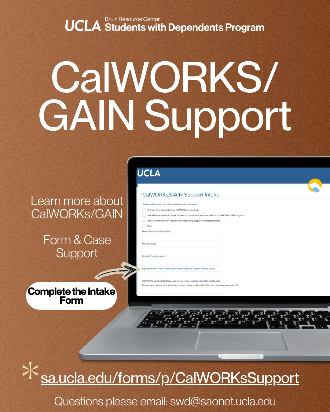 CalWORKs and GAIN Support